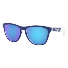 Load image into Gallery viewer, Oakley Frogskins Crystalline Collection Polarized Sunglasses Polished Clear/PRIZM Sapphire
