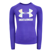 Load image into Gallery viewer, Under Armour Girl's Two Tone Big Logo L/S T-Shirt
