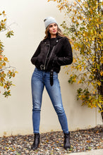 Load image into Gallery viewer, Maralyn &amp; Me Junior Asymmetrical Faux Shearling Jacket
