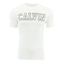 Load image into Gallery viewer, Calvin Klein Block Calvin Crew Neck Tee Brilliant White
