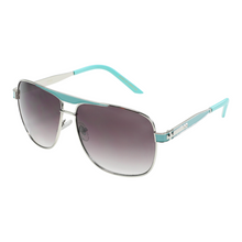 Load image into Gallery viewer, Aviator Sunglasses Black/Blue
