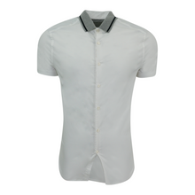 Load image into Gallery viewer, Kenneth Cole New York Men&#39;s Rib Collar Textured S/S Shirt
