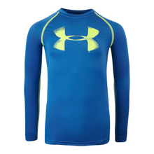 Load image into Gallery viewer, Under Armour Boys&#39; Heatgear Fitted Big Logo L/S Shirt
