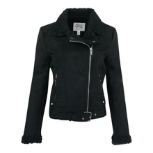 Load image into Gallery viewer, Maralyn &amp; Me Junior Asymmetrical Faux Shearling Jacket
