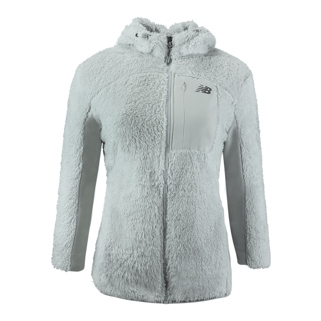 New Balance Women's Full Zip Sherpa Fleece Hooded Jacket