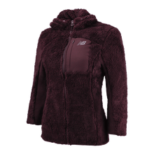 Load image into Gallery viewer, New Balance Women&#39;s Full Zip Sherpa Fleece Hooded Jacket
