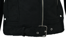 Load image into Gallery viewer, Maralyn &amp; Me Junior Asymmetrical Faux Shearling Jacket
