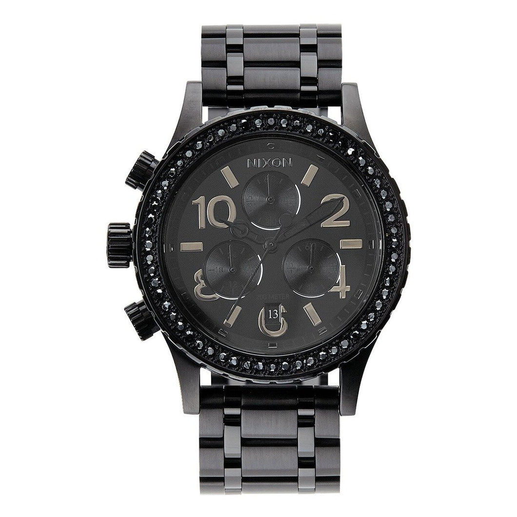 Nixon Men's 38-20 Chrono Watch All Black Crystal 38mm