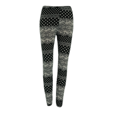 Load image into Gallery viewer, True Rock Women&#39;s Pattern Leggings White Dots on Black S/M
