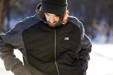 Load image into Gallery viewer, New Balance Men&#39;s Quilted Full-Zip Fleece Hooded Jacket
