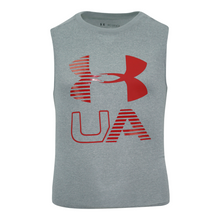Load image into Gallery viewer, Under Armour Boys&#39; UA Graphic Big Logo Sleeveless Shirt
