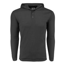 Load image into Gallery viewer, True Rock Men&#39;s Waffle Knit Henley Hoodie
