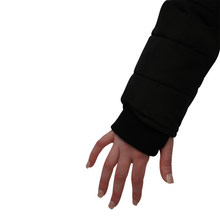 Load image into Gallery viewer, Maralyn &amp; Me Juniors&#39; Asymmetrical Zip Puffer Jacket Black M
