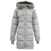Load image into Gallery viewer, Jessica Simpson Women&#39;s Fur Trimmed Sherpa Lined Quilted Puffer Jacket

