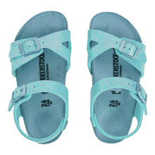 Load image into Gallery viewer, Birkenstock Kids Rio Birko-Flor Sandals Reflection Blue 26 N
