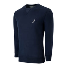Load image into Gallery viewer, Nautica Men&#39;s Sueded Fleece Crewneck Sweatshirt Navy M
