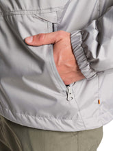 Load image into Gallery viewer, Quiksilver Men&#39;s Waterman Shell Shock Water-Resistant Windbreaker Flint Grey S
