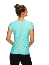 Load image into Gallery viewer, Reebok Women&#39;s Fitted Performance Reverse Marled Jersey T-Shirt
