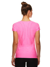 Load image into Gallery viewer, Reebok Women&#39;s Fitted Performance Reverse Marled Jersey T-Shirt
