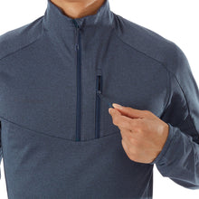 Load image into Gallery viewer, Mammut Men&#39;s Nair ML Half Zip Pullover Peacoat Melange S
