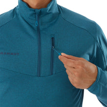 Load image into Gallery viewer, Mammut Men&#39;s Nair ML Half Zip Pullover Sapphire Melange XL
